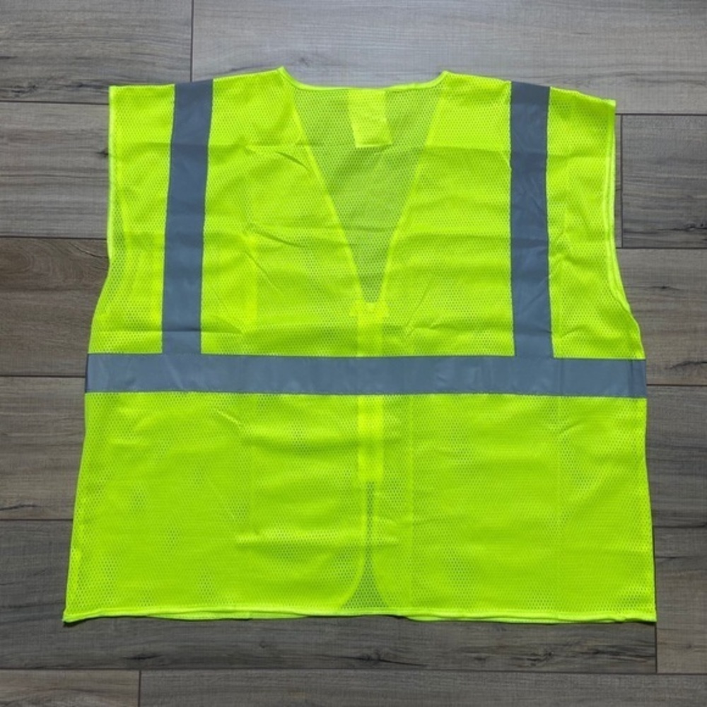 Condor ANSI Type R Class 2 High Visibility Zipper Vest Size 2XL Yellow - Picture 9 of 9